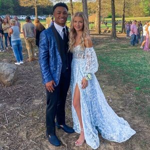 Baby Blue Sherri Hill Dress #54840 Baby Blue Sherri Hill Dress #54840